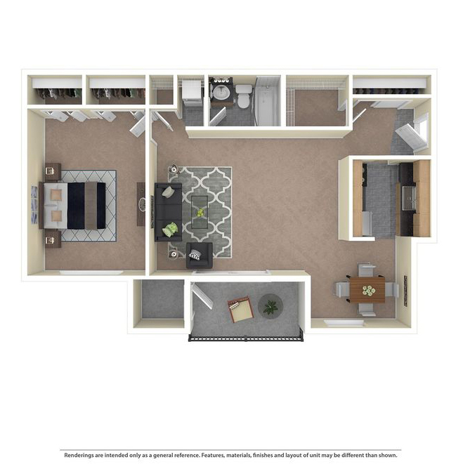Creekside North 904 1 bedroom furnished