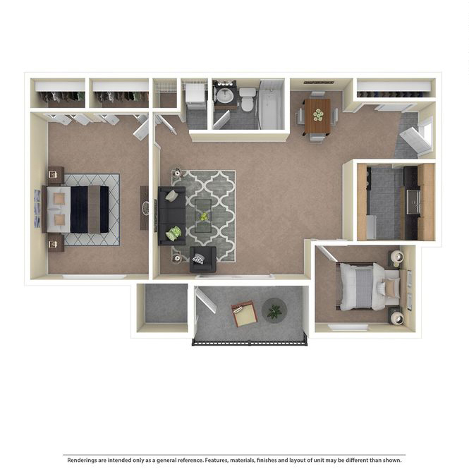 Creekside North 904 1 bedroom with den furnished