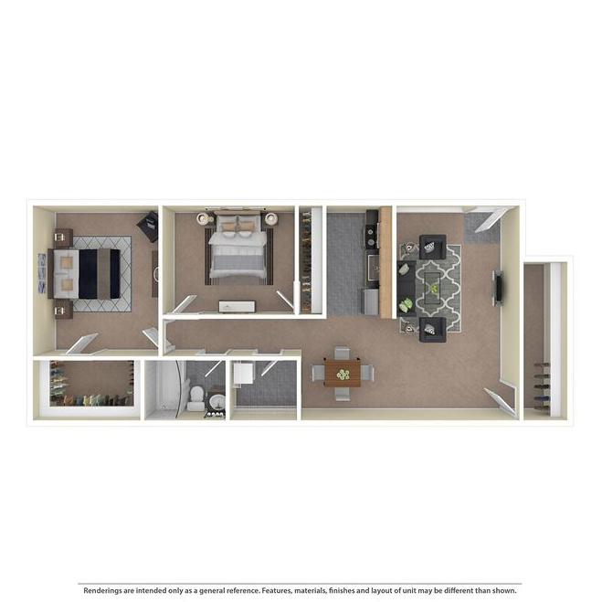 Creekside South 2 Bed furnished